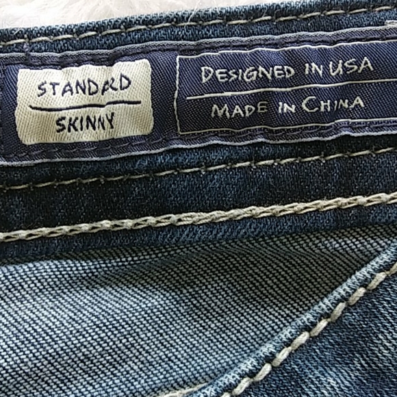 Miss Me Bling & Pearls Skinny Jeans 33 Waist - Picture 4 of 8